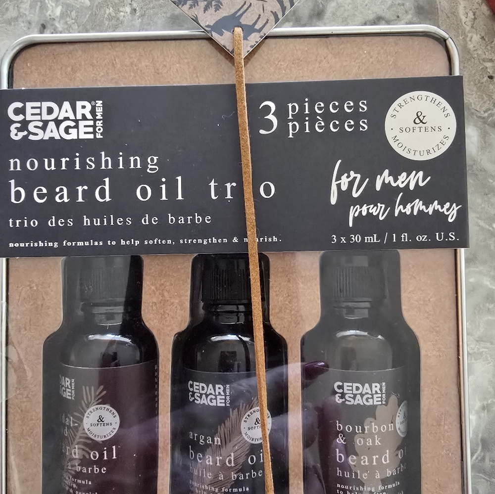Nourishing Beard Oil Trio - Black